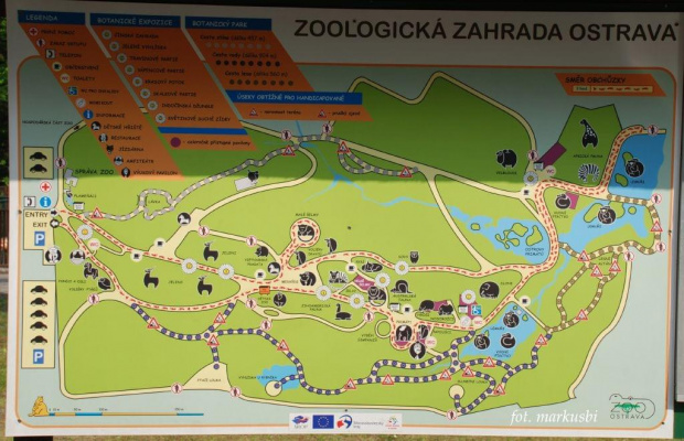 mapka Zoo w Osrtavie.... #animals