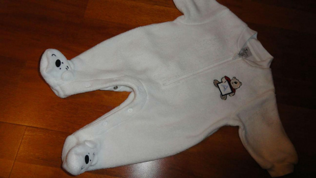 pajac z polaru 56-62 cm #adams #chłopiec #disney #next #niemowlę #ubranka #używane #zestaw