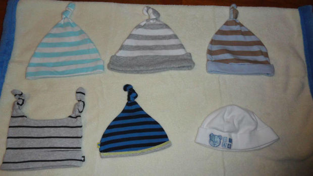 czapeczki #adams #chłopiec #disney #next #niemowlę #ubranka #używane #zestaw