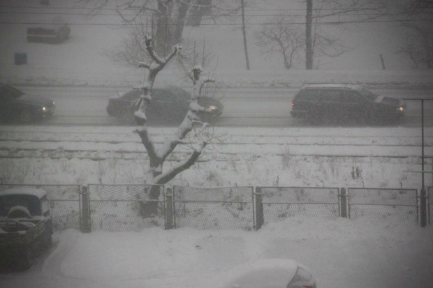 Kolejna potężna śnieżyca. 14 stycznia 2012 godz. 15 #GórnyŚląsk #Śląsk #śnieg #zima