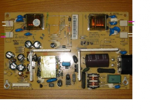 podłaczenie zasilania matrycy LG L1715S