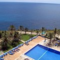 Calas de Mallorca - hotel Palia Maria Eugenia - basen hotelowy. Foto zrobione z 6 piętra hotelu, niestety nie objęłam całego basenu a jest naprawdę wielki :) #Majorka #CalasDeMallorca
