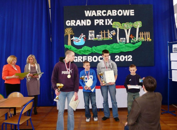 Turniej szkół podstawowych i gimnazjalnych z Torunia i okolic. Warcabowe Grand Prix 2012 - finał, ZS nr 2 Grębicin 17.04.2012r.