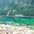 zielone jezioro na suszicy