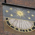 Gdańsk zegar słoneczny
na kościele mariackim