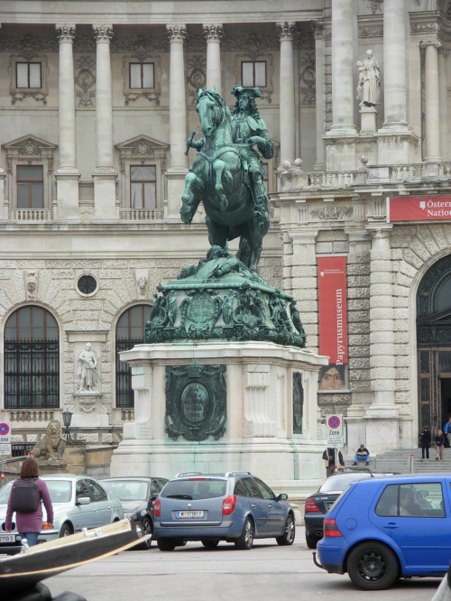 Franciszek II na dziedzińcu zamku Hofburg