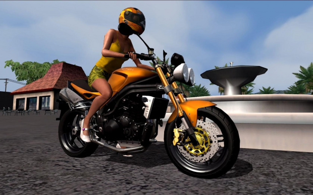 Ono na motocyklu #TDU #Gry #Motocykle #Cars #Motoryzacja #Game