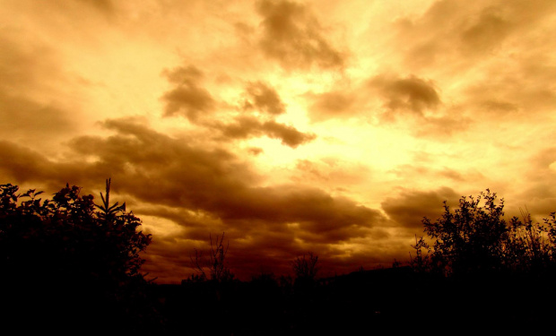 o zachodzie #chmury #niebo #zachod #slonce