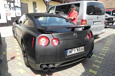 Matowy Nissan GT-R w Mikołajkach. #Nissan #GTR #mat #black