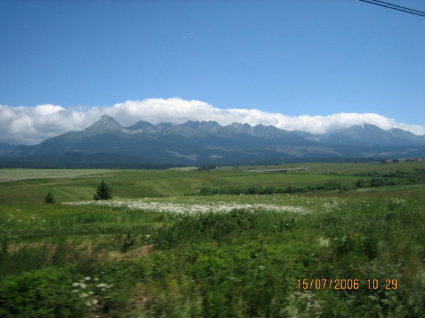 Tatry Słowackie z pociągu