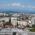Stolica Słoweni - widok z zamku nad miastem #Ljubljana