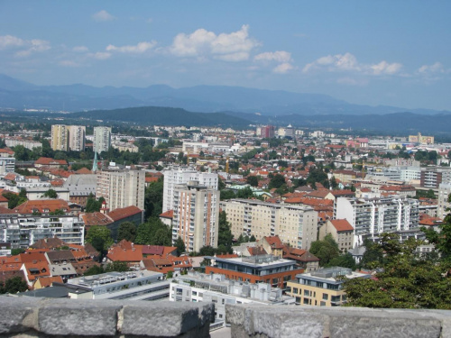 Stolica Słoweni - widok z zamku nad miastem #Ljubljana