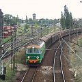 20.08.2008 ET22-343 (ZT Ostrów Wlkp ) wjeżdża do Kostrzyna (KoB) z pociągiem towarowym do Niemiec.