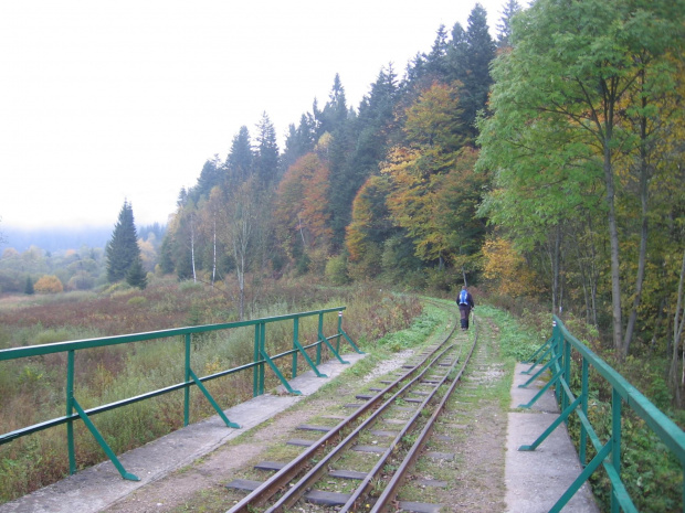 Tym razem szlak turystyczny pokrywał się z kolejowym. #Góry #Bieszczady