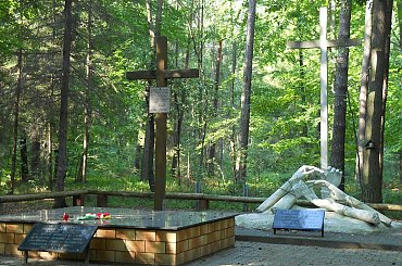 Krzyż i pomnik pomordowanych w lesie w Turzy #blogi #GazetaWarszawska #historia #Korus #MałyKatyń #NowyEkran #Trzebuska #Turza