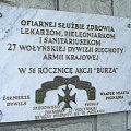 Tablica Memoratywna 27 WDP - AK odsłonięta przy wejściu do szpitala w Poznaniu #PomnikiHistorii #Tablice
