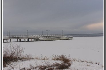 Zima Molo #jastarnia #zatoka #port #netm #molo #zima