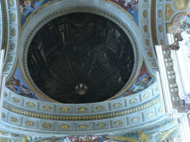 Kościól Sant'Ignazio di Loyola - malowidło iluzjonistyczne na sklepieniu #Rzym