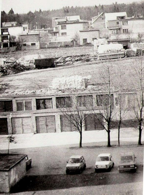 Kościerzyna, osiedle przy ul. Legionów (w budowie), fragment ul Reymonta, lata 80 XX w. #Kościerzyna #Lata80XXW