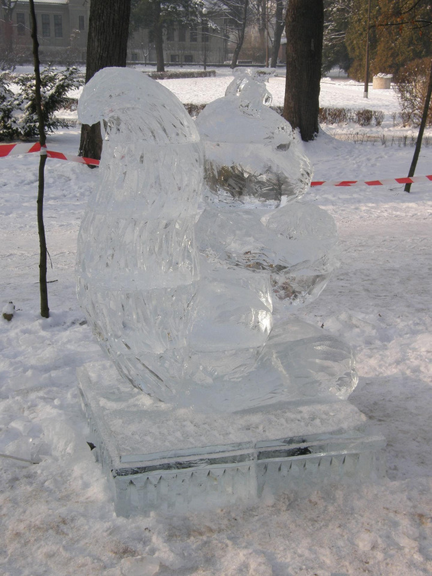 Rzeźby lodowe w Cieplicach #zima #RzeźbyLodowe #JeleniaGóra