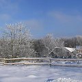 Zima na wschodzie woj.mazowieckiego. Do wsi 1km. #Hołowczyce #zakątek #zima #panorama #mróz