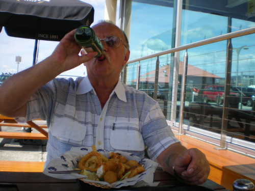 lunch na targu rybnym Hobart