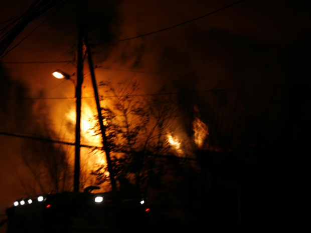 Pożar w Bronowicach W. 6listopada08 #pożar #bronowice #ogień