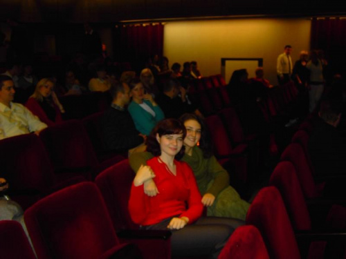 Z Marzeną w Teatrze przed spektaklem