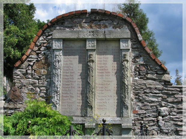pomnik ku czci poległych w I wojnie światowej- Niemców