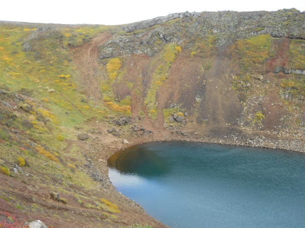 Krater wulkanu, okolice Selfoss, Islandia