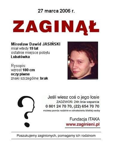 #Lubatówka #MirosławJasiński #PLAKATZITAKA #podkarpackie #AkcjaPlakat #apel #pomóż #MissingPerson