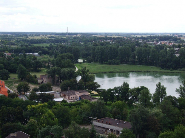 Gniezno widoki miasta z wieży katedry