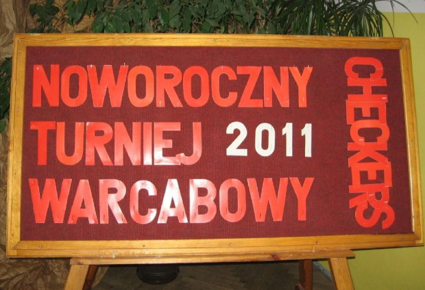 Noworoczny Turniej Warcabowy - ogólnodostępny. SP 23 Toruń, dn. 08.01.2011r.