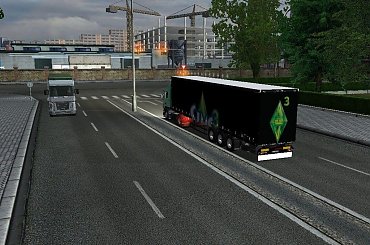 Przemalowanie naczepy #euro #truck #simulator #scania #r620 #highline #ciężarówka #trasa