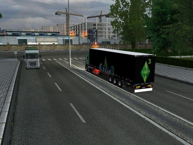 Przemalowanie naczepy #euro #truck #simulator #scania #r620 #highline #ciężarówka #trasa
