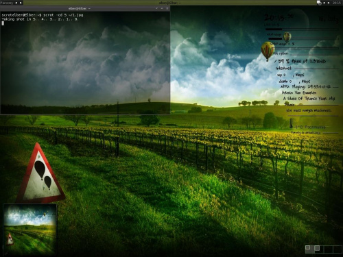 Lenny @ Fluxbox #Debian #Lenny #Linux #Screenshot #Desktop