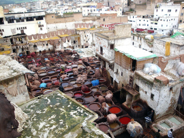 Fez - garbarnia w medinie #Maroko #Fez