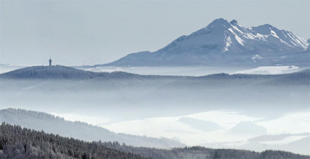 Magura Orawska i Tatry Bialskie z Rycerzowej #góry #BeskidŻywiecki #tatry