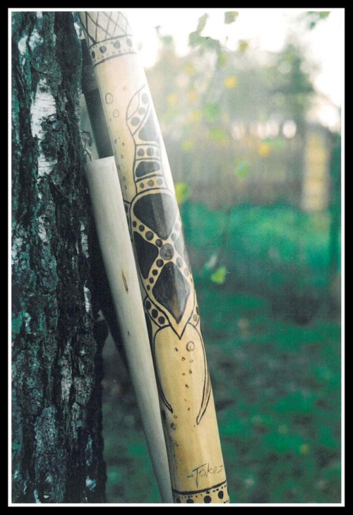 Didgeridoo ręcznie malowane - żółw morski