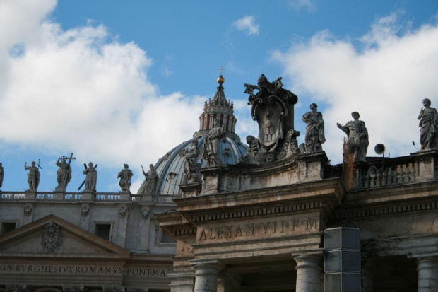 Kopula #bazylika #Rzym #Watykan #Niebo #chmurki