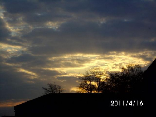 Zachód słońca - 16.04.2011