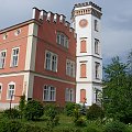 Wieża pałacu pensjonatu w Czeskim Rudniku-Javorniku #Czechy #Rudnik #pensjonat
