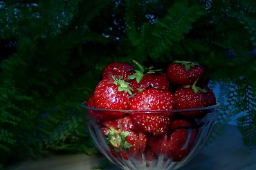 Wieczorem na balkonie #truskawki