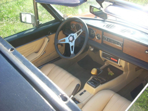 FIAT 124 Spider wnętrze #FIAT #Spider #cabrio #kabriolet