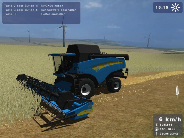 New Holland CX860 niebieski #Landwirtschafts #Simulator2009 #NewHolland #Holland #CX860