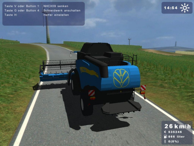 New Holland CX860 niebieski #Landwirtschafts #Simulator2009 #NewHolland #Holland #CX860