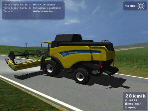 New Holland CX860 żółty #Landwirtschafts #Simulator2009 #NewHolland #Holland #CX860