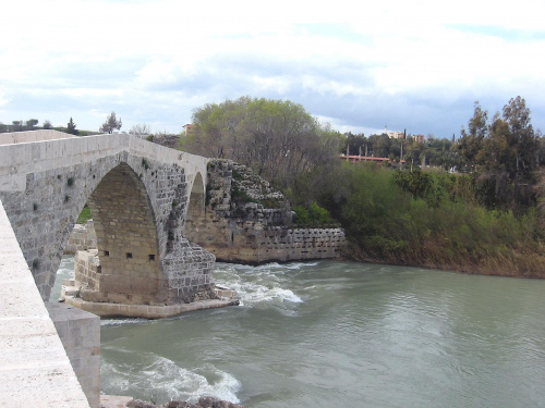 Rzeka Manavgat - rzymski most #Turcja #Antalya #Manavgat #Perge #Pamukkale #Hierapolis